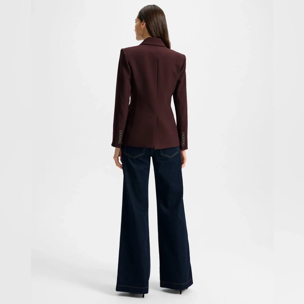 NWT $798 Veronica Beard Miller Double-Breasted Dickey Jacket